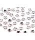 CHATON FACETD WITH METAL 4,5 MM.