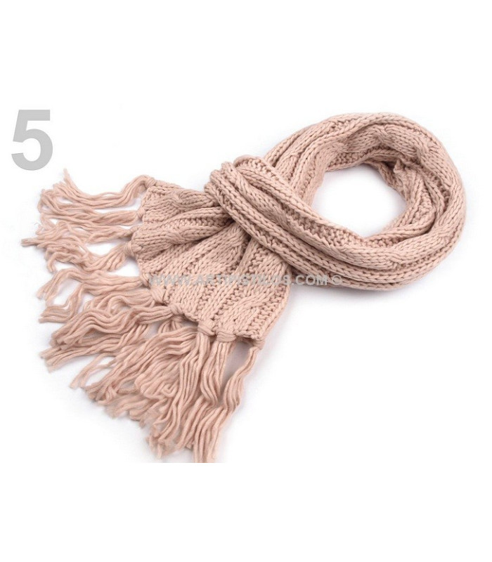 KNIT SCARF ACRYLIC 20 X 200 CMS.