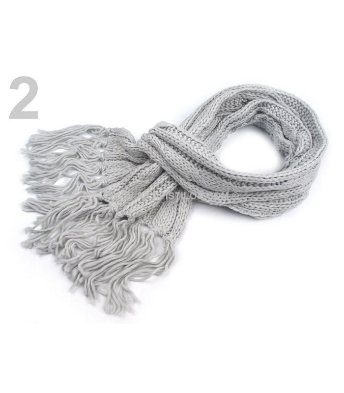 KNIT SCARF ACRYLIC 20 X 200 CMS.