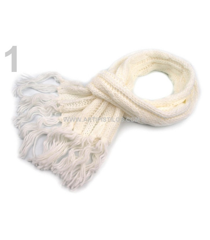 KNIT SCARF ACRYLIC 20 X 200 CMS.