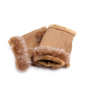 Guantes Sin Dedos 8 X 21 Cms. Natural 8 X 21 Cms.