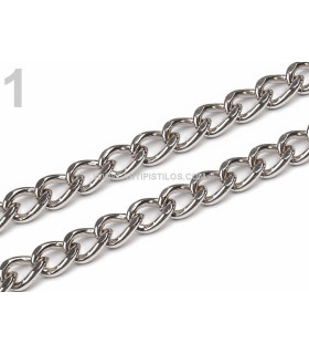 Cadena Para Bolso 0,5 X 120 Cms. Platino 0,5 X 120 Cms. - bolsos
