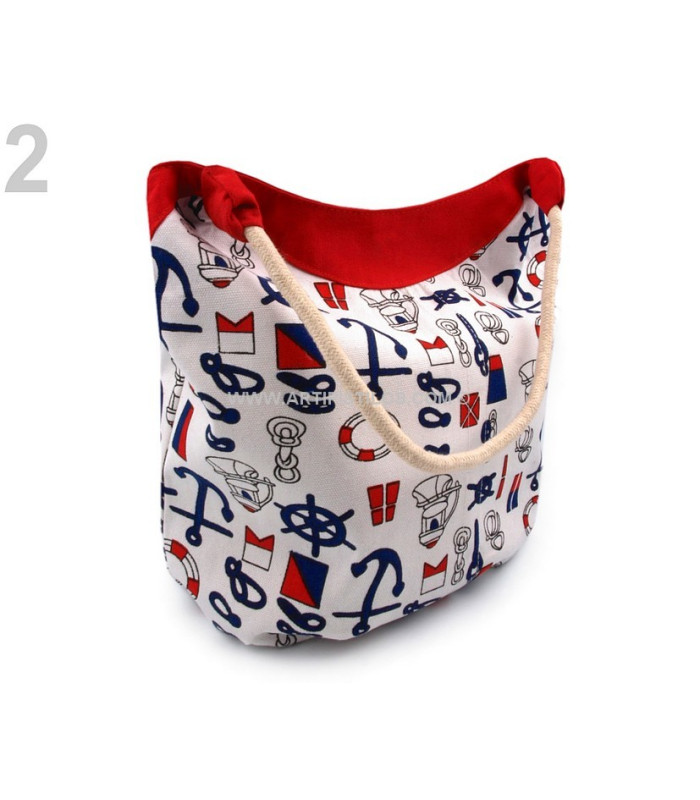 Saco com motivos marinhos