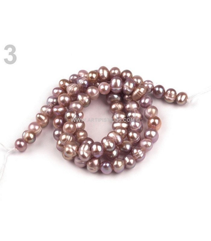 CUERDA 35 CMS. PERLAS DE CRISTAL