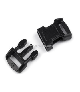 Hebilla Pequeña De Plástico Negro Ancho 10 Mm - bolsos