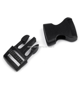 Hebilla De Plástico Pequeña 15 Mm Negro Ancho 15 Mm - bolsos