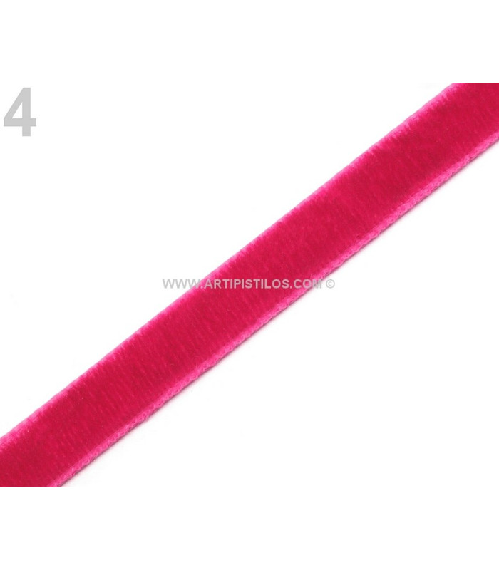 VELVET RIBBON 6MM. 50% POLYAMIDE 50% VISCOSE
