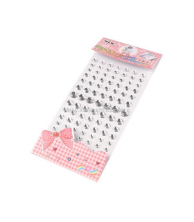 Strass Adhesivo Transparente Hoja Con 91 Cristales - cajas