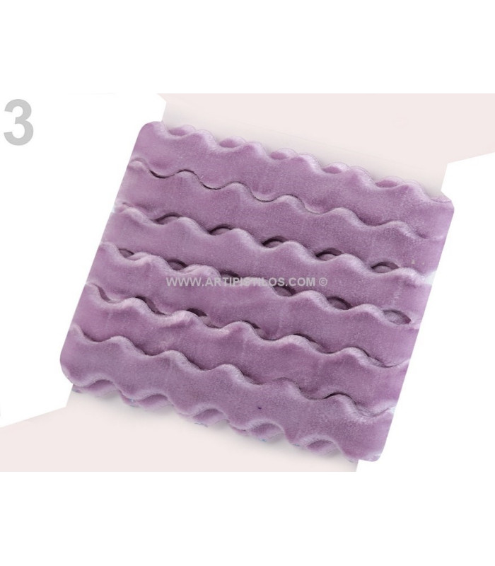 VELVET ONDULINE RIBBON 100% POLYESTER