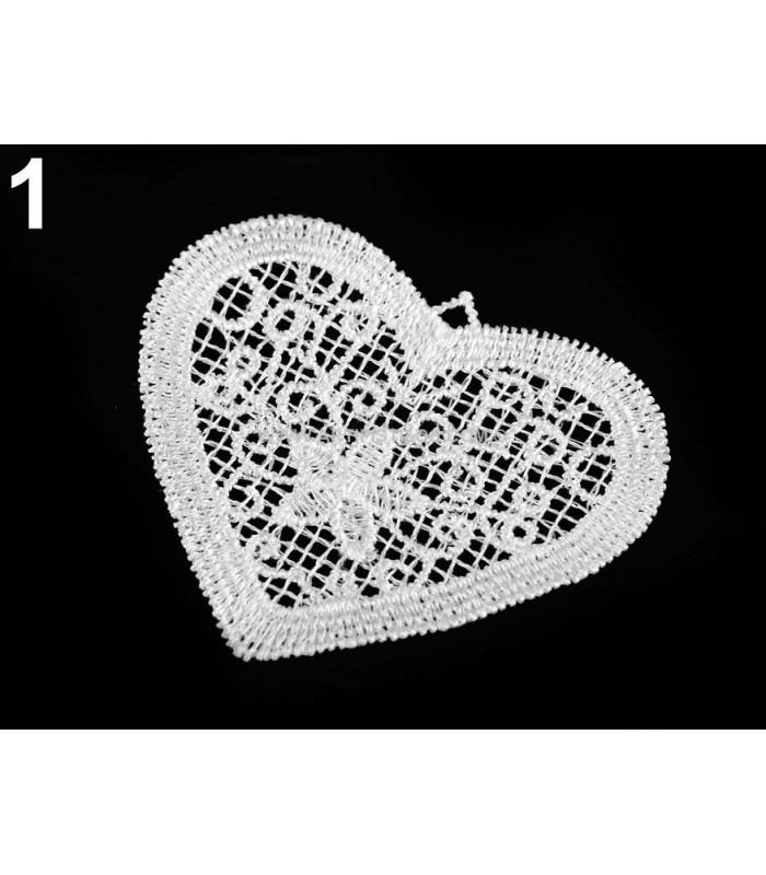 LACE APPLIQUE OF COTTON, POLYESTER AND VISCOSE