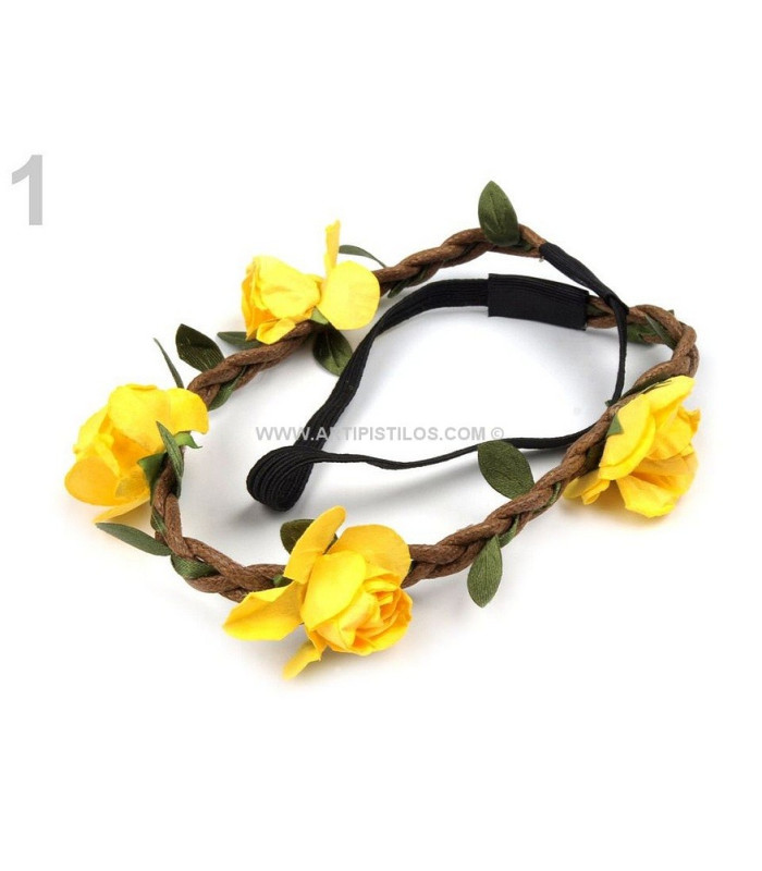 Headband com rosas
