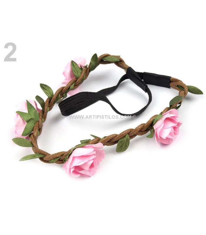 Headband com rosas