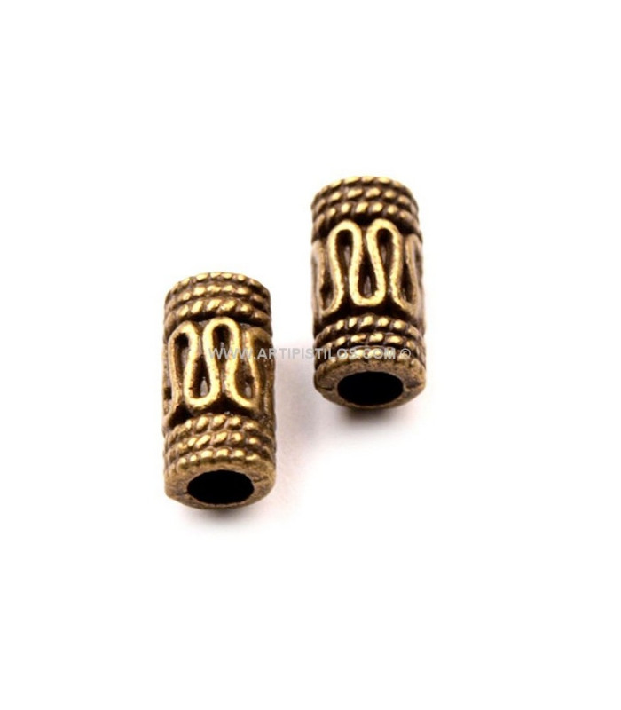 ABALORIO METÁLICO 5 X 10 MM