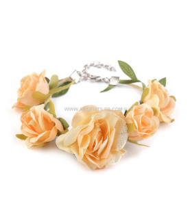 PULSERA DE FLORES