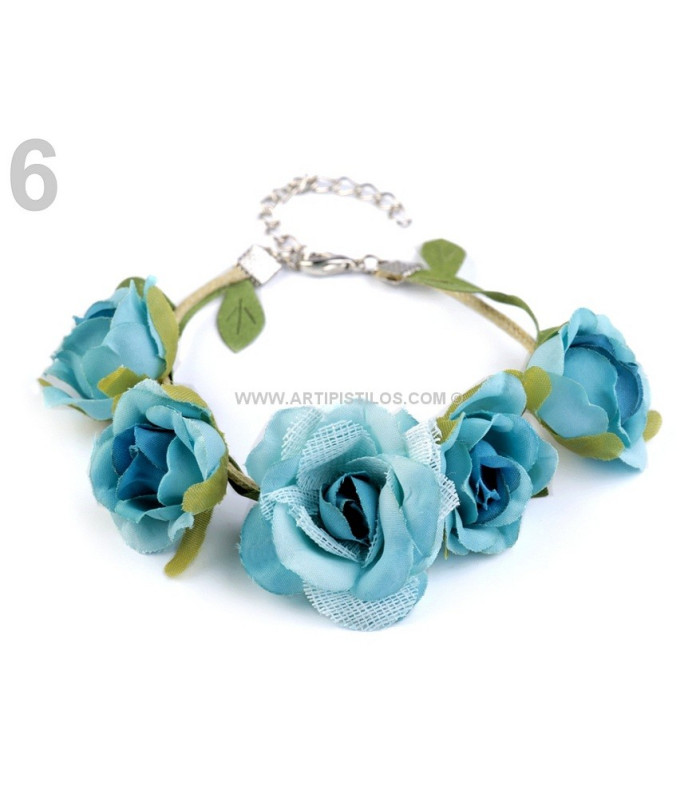 PULSERA DE FLORES