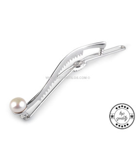HAIR CLIP WITH PEARL BEAD