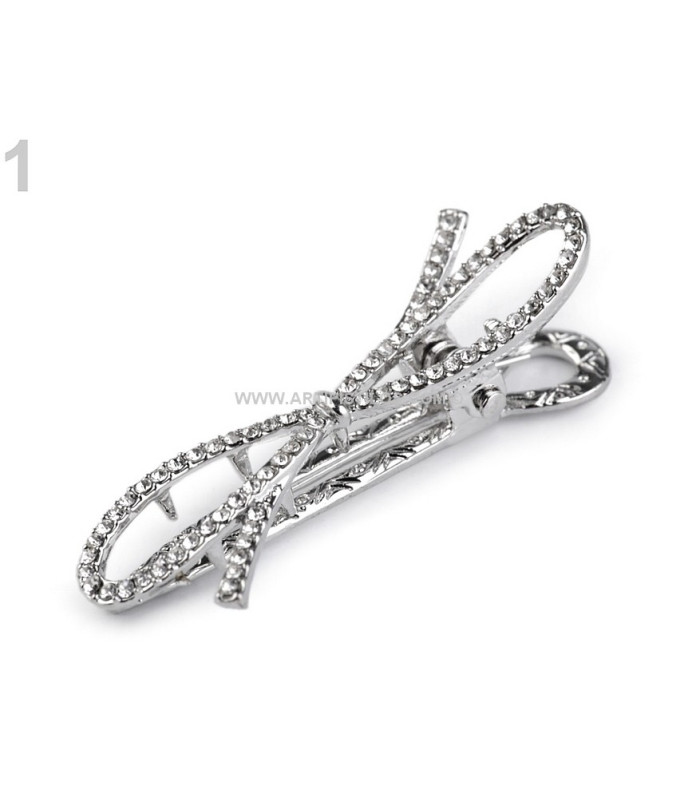 CLIP LAÇO COM STRASS