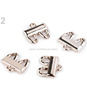 Cierre Para Joyería Dorado 24x26 Mm