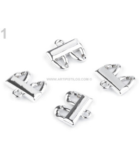 Cierre Para Joyería Plata 24x26 Mm