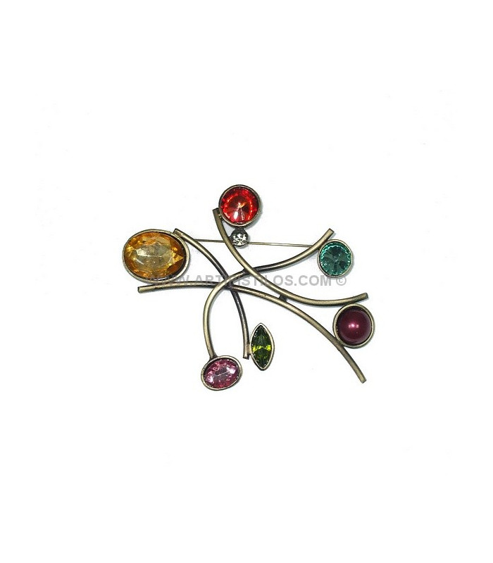 CRYSTAL BROOCH DIFFERENT COLOURS