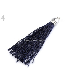 Borla Decorativa 9 Cms. Azul Oscuro Largo: 9 Cms. - colores para