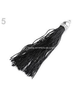 Borla Decorativa 9 Cms. Negro Largo: 9 Cms. - colores para
