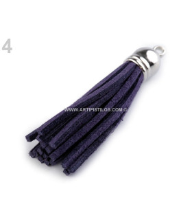 Borla Decorativa 5,5 Cms. Azul Largo: 5,5 Cms. - accesorios para bolsos