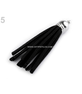 Borla Decorativa 5,5 Cms. Negro Largo: 5,5 Cms. - accesorios para bolsos