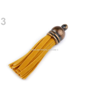 Borla Decorativa 4,8 Cms. Amarillo Largo: 4,8 Cms. - accesorios para bolsos