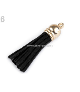 Borla Decorativa 4,5 Cms Negro Largo: 4,5 Cms. - accesorios para bolsos