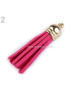 Borla Decorativa 4,5 Cms Rosa Largo: 4,5 Cms. - accesorios para bolsos