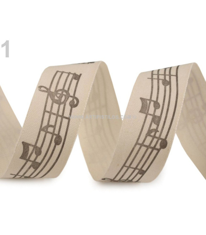 PRINTED COTTON RIBBON 20 MM.