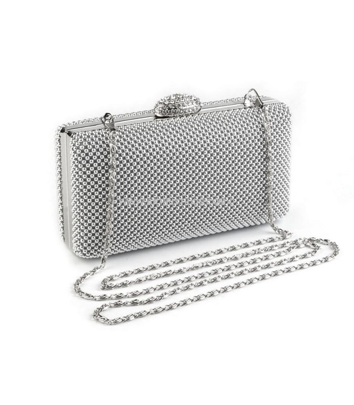 SPARKLING BOX CLUTCH BAG 8x16.5 cm