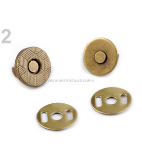 Botón Magnético 10 Mm. Latón Ø10 Mm. - de colores