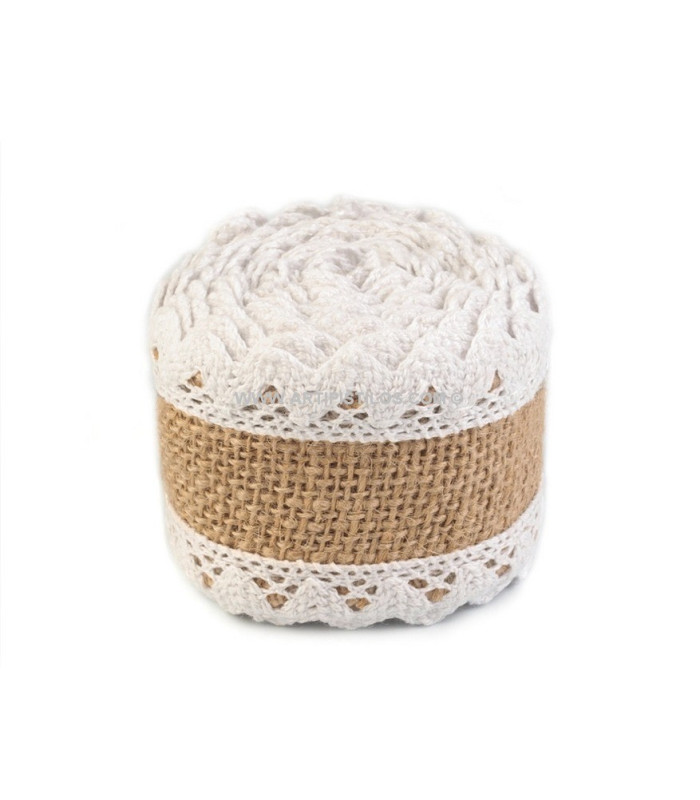 ROLLO DE CINTA DE YUTE NATURAL