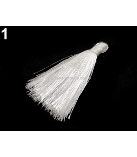 Borla Decorativa 4 Cms. Blanco Largo: 4 Cms. - bolsos
