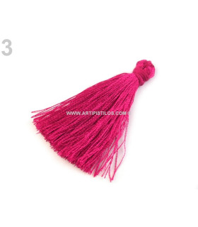 Borla Decorativa 4 Cms. Fucsia Largo: 4 Cms. - bolsos