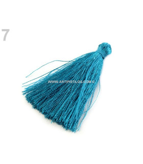 Borla Decorativa 4 Cms. Turquesa Largo: 4 Cms. - bolsos
