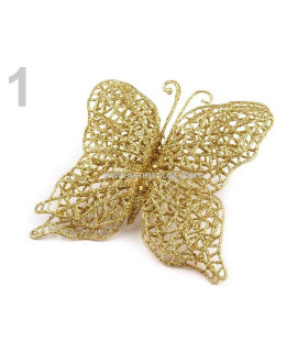 BORBOLETA DECORATIVA COM GLITTER