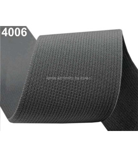 Cinta Elastica Para Cinturones 5 Cms. Gris Oscuro 1 Mt. X 5 Cms. - gama de colores