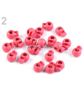 Prisioneros Para Cordones  15 X 19 Mm. Coral 15 X 19 Mm. - plástico