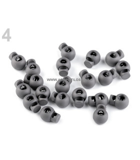 Prisioneros Para Cordones  15 X 19 Mm. Gris 15 X 19 Mm. - plástico