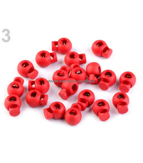 Prisioneros Para Cordones  15 X 19 Mm. Rojo 15 X 19 Mm. - plástico