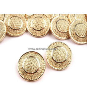 METALLIC BUTTON 25 MM. DIAMETER