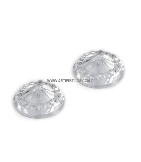 RESIN RHINESTONE 10 MM.