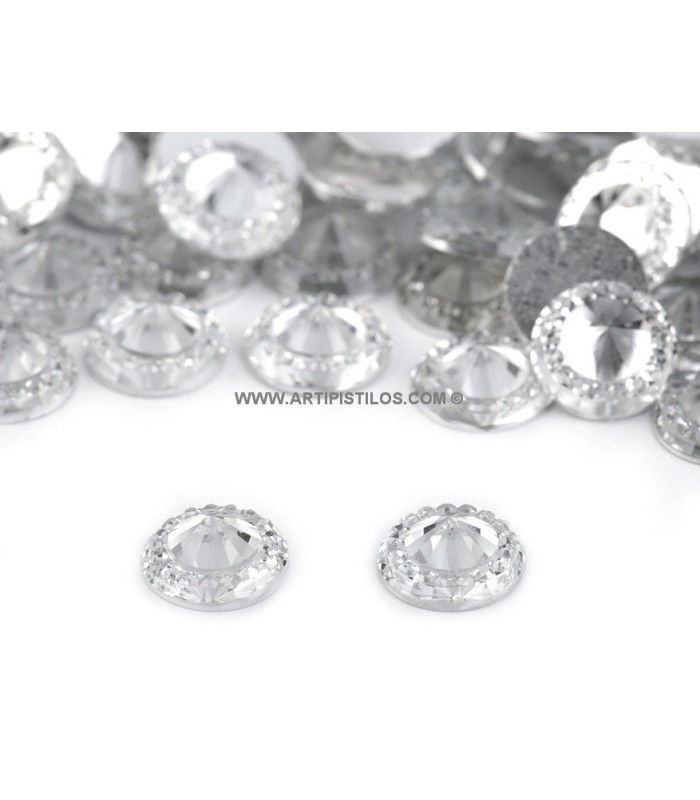 RESIN RHINESTONE 10 MM.