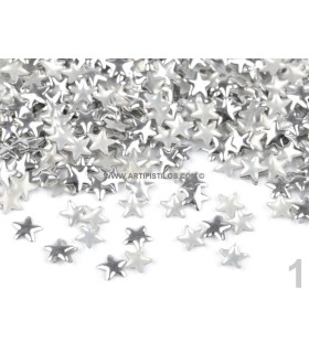 Estrellas De Cristal Para Hotfix 5 Mm. Plata Bolsa De 5 G. Diametro: 5 Mm. - bolsos