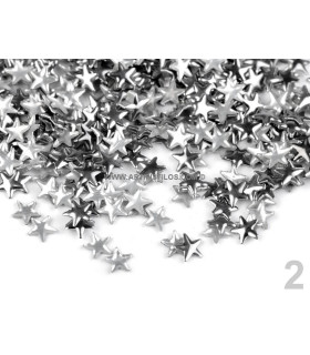 Estrellas De Cristal Para Hotfix 5 Mm. Platino Bolsa De 5 G. Diametro: 5 Mm. - bolsos