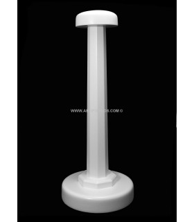 Soporte Lacado De Madera Para Sombreros Blanco Alto: 43 Cms. Aprox - tocados en