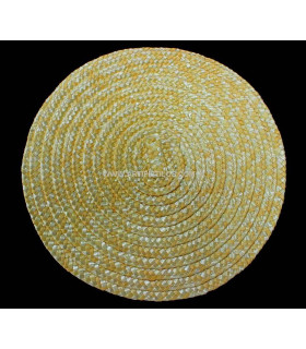 BASE PALHA NATURAL 22 X 21 CMS.